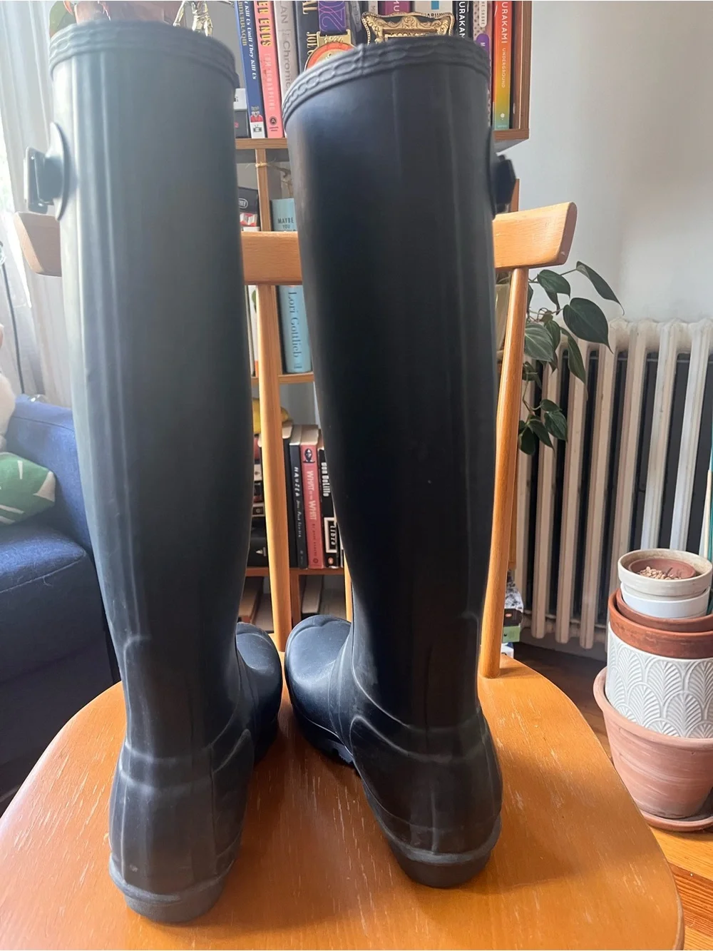 Hunter Navy Blue Rubber Rain Boots